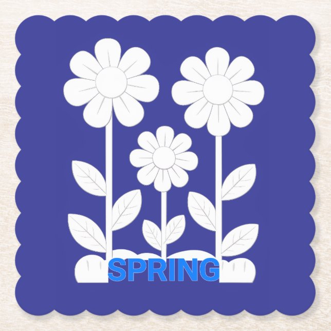 Posavasos De Papel Primavera  (Anverso)