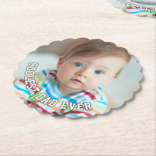 Posavasos De Papel Primer Día del Padre Papá Más Genial de la Histori