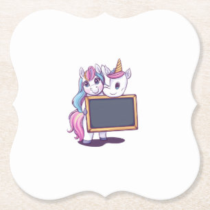 Posavasos De Papel Profesor Unicornio (1)