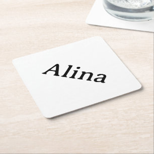 Posavasos De Papel Promoción de marca 4" x 4" Diamante