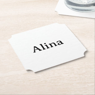 Posavasos De Papel Promoción de marca entrada de 4" x 4"