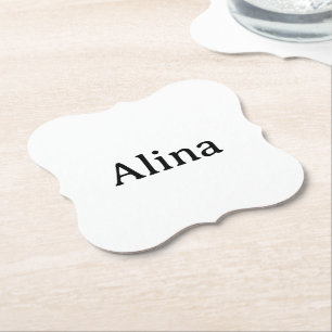 Posavasos De Papel Promoción de marca Soporte de 4" x 4"