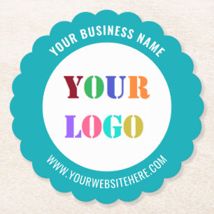 Posavasos de papel promocionales con logotipo de e