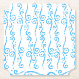Posavasos De Papel Protector de Mesa Remolinos Azules