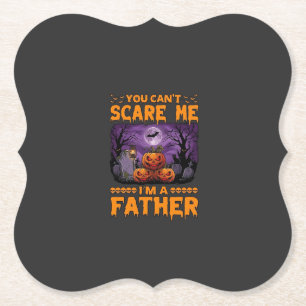 Posavasos De Papel Puedes Asustarme Padre Calabazas de Halloween Ceme