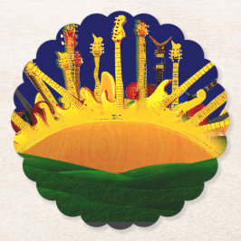 POSAVASOS DE PAPEL ¡PUESTA DE SOL ELÉCTRICO!