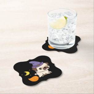Posavasos De Papel Puggy Witch Coasters #2