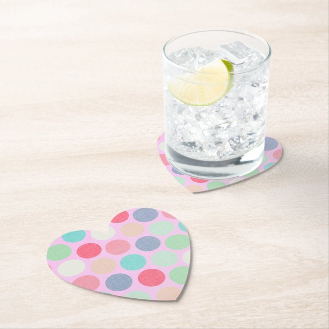 Posavasos De Papel Punto de punto Polk-A-Dot (In situ)
