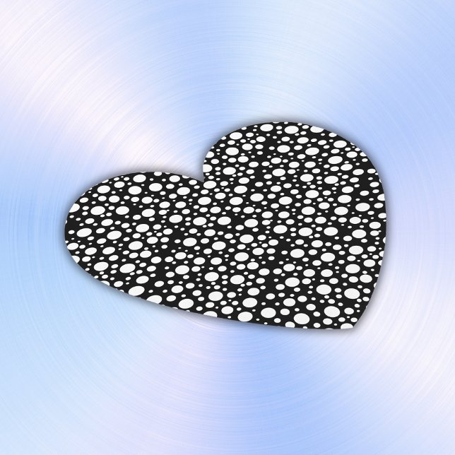 Posavasos De Papel Puntos de Polka Blanco sobre el negro | (Subido por el creador)