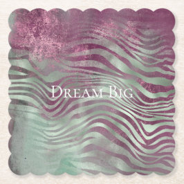 Posavasos De Papel Purple Burgundy Aqua Mint Zebra