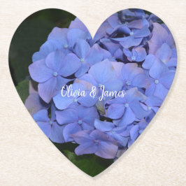 Posavasos De Papel Púrpura Rústica Hidrangea macrophylla