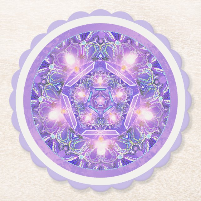 Posavasos De Papel Púrpura W1 (Anverso)