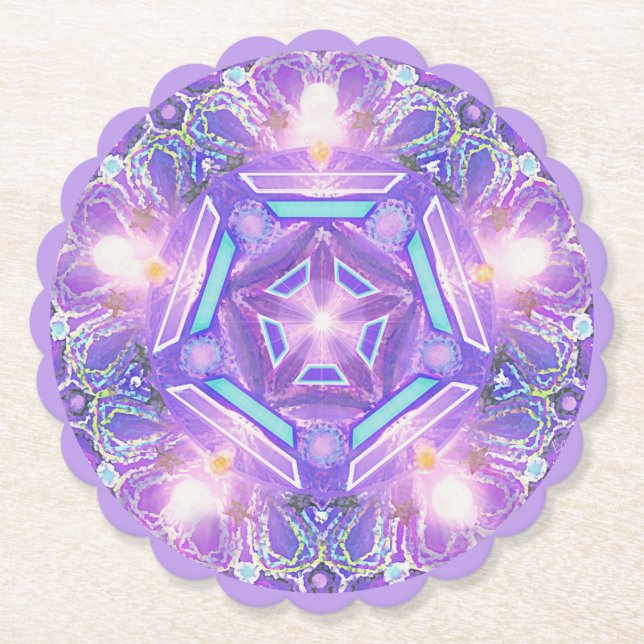 Posavasos De Papel Púrpura W1 (Anverso)