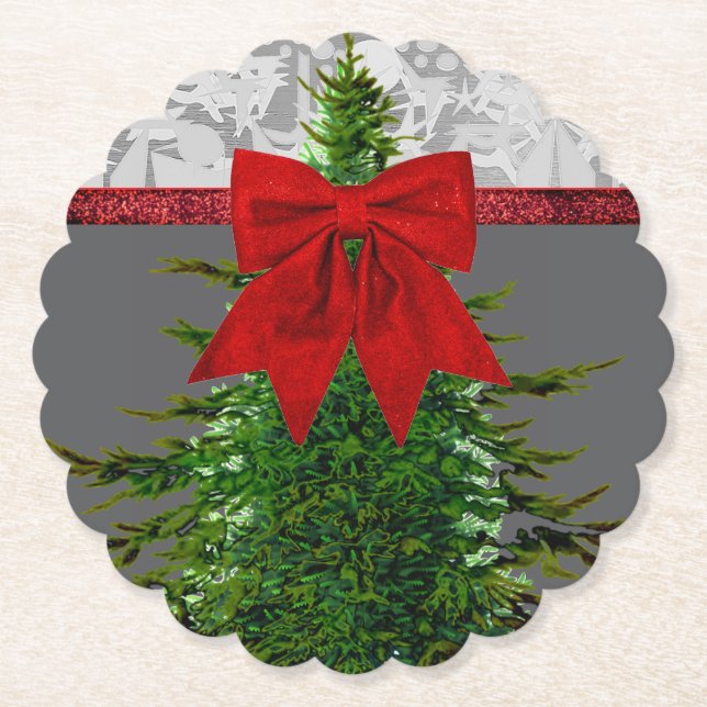 POSAVASOS DE PAPEL PURPURINA DE HOLIDAY (Anverso)