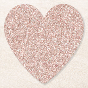 Posavasos De Papel Purpurina rosa de Rubor