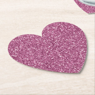 Posavasos De Papel Purpurina Rosa Girona