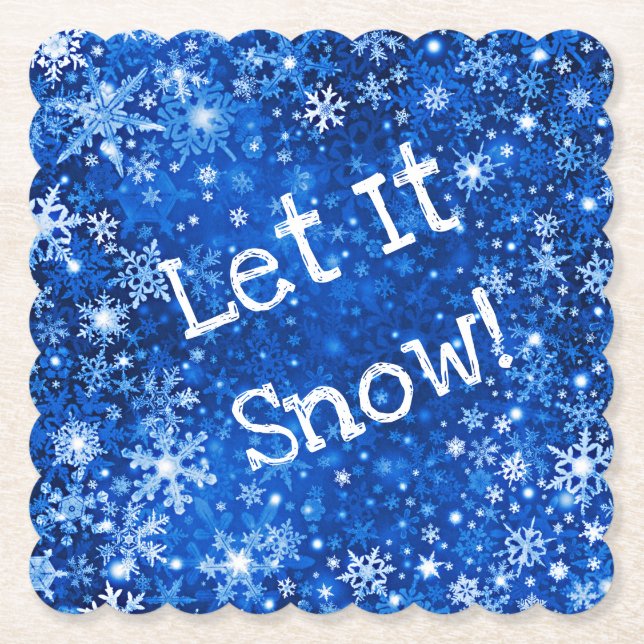 Posavasos De Papel Que Nieve Las Ataques De Papel Personalizado (Anverso)