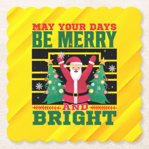 Posavasos De Papel Que Sus Días Sean Feliz Y Brillante-85233