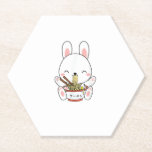 Posavasos De Papel Ramen Bunny Bowl para Kawaii Ramen Noodle Soul Lov<br><div class="desc">Ramen Bunny Bowl para Kawaii Ramen Noodle Soup Lover - Conejo</div>
