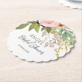 Posavasos De Papel Ramo floral de jardín de primavera para ducha de n