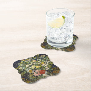 Posavasos De Papel Ramo Floral Impresionista Vintage Van Gogh