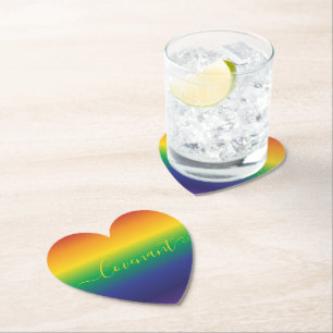 Posavasos De Papel Rayas de arcoiris Cita de papel de la Biblia