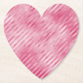 Posavasos De Papel Rayas rosas Glam