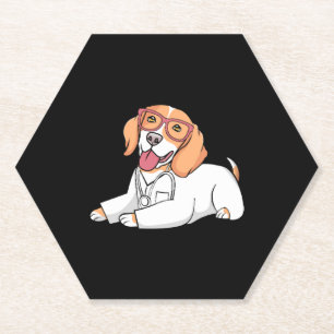Posavasos De Papel Recepcionista Médica Veterinaria
