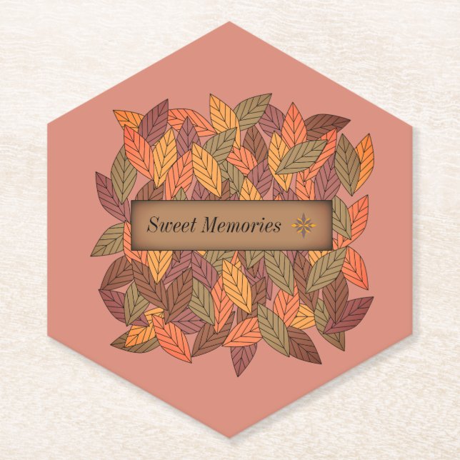 Posavasos De Papel Recuerdos dulces (Anverso)