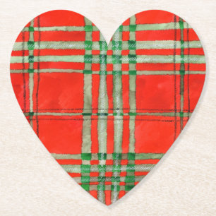 Posavasos De Papel RED SCOTT TARTAN Cardilleras