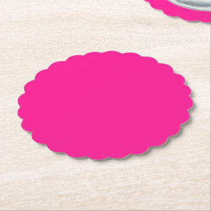 Posavasos de papel redondo con volantes de color r