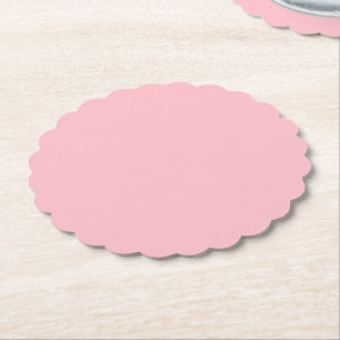 Posavasos De Papel Redondo Escalonado Rosa