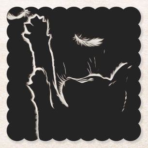 Posavasos De Papel Reflexión luminosa