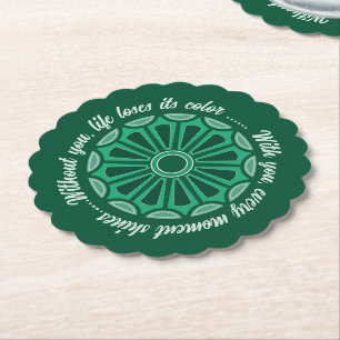 POSAVASOS DE PAPEL REGALO DE AMOR ESPOSO ESPOSA NOVIA NOVIO AMIGO