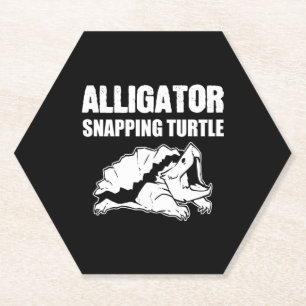 Posavasos De Papel Regalo del biólogo de animales de la tortuga Snapp