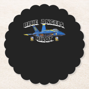Posavasos De Papel Regalo piloto de ángeles azules para niños, ángele