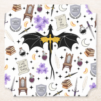 Posavasos De Papel Regalos de lector de libros de fantasía romántica 