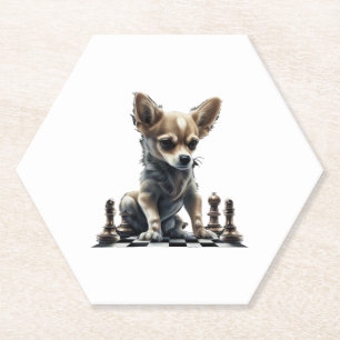 Posavasos De Papel Reina del tablero de ajedrez de Chihuahua