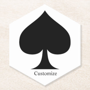 Posavasos De Papel Reina negra de espadas