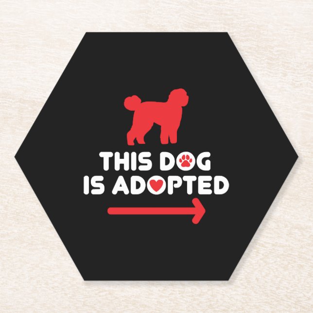 Posavasos De Papel Rescate animal de perros (Anverso)