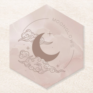 Posavasos De Papel Resplandores lunares