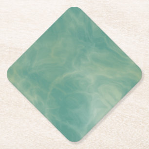 Posavasos De Papel resumen de mármol verde