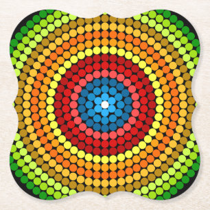 Posavasos De Papel Resumen Detallado Mandala Art Design-65904