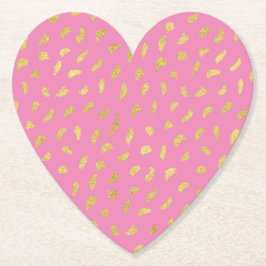 Posavasos De Papel Resumen rosa de Glam Gold para bonito