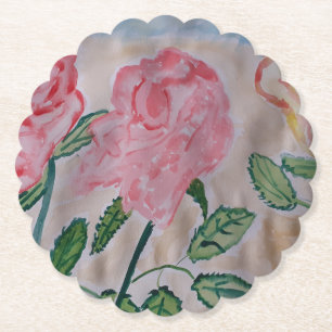 Posavasos De Papel Resumen Rosas de verano