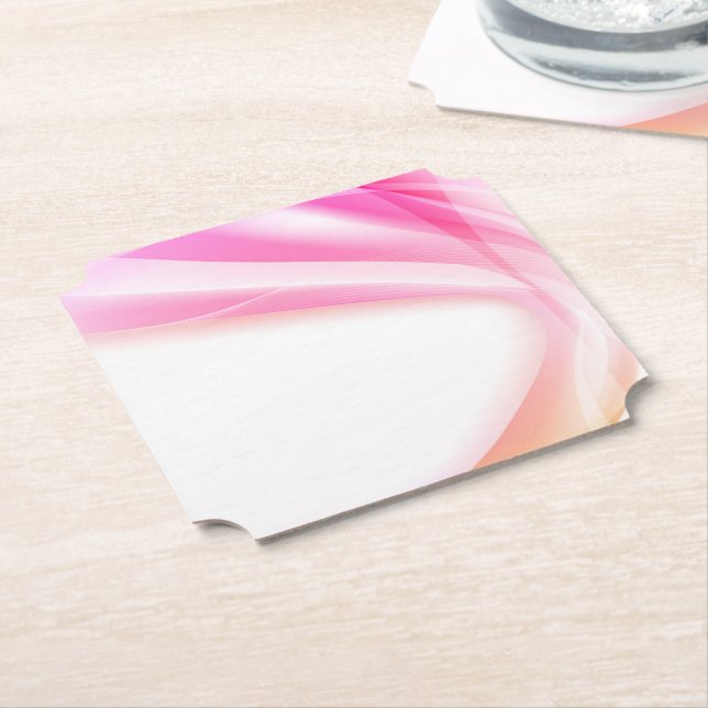 Posavasos De Papel Resumen Swirl 3 (En perspectiva)