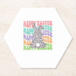 Posavasos De Papel Retro Groovy Happy Easter Leoparbit Women Gir<br><div class="desc">Retro Groovy Feliz Pascua Leoparbit Mujeres Chicas</div>