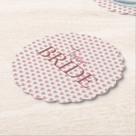 Posavasos De Papel Retro Hearts Pink Burgundy Y2K Style