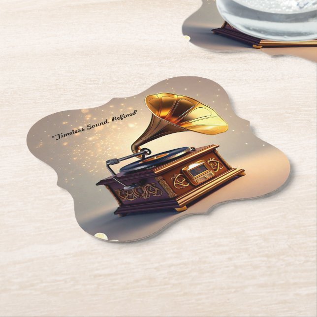 Posavasos De Papel "Retro Rhapsody" (En perspectiva)