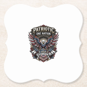 Posavasos De Papel Roca Patriótica Cresta de Águila Música Roca Metal